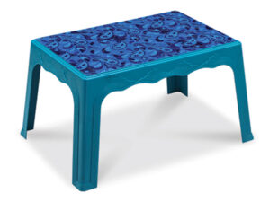 Center Table Printed Marine Tulip Green