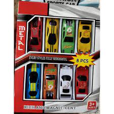 8 Pcs Fashion Sports Car – Children Toy Car Set
