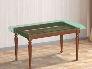 Regal Heritage Dining Table – TDH‑333‑3‑1‑20 (6‑Seat)