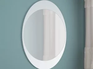 Regal Wall Mirror – White Oval Craft Items HDC-334
