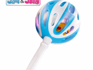 Hand Bell Jhunjhuni With LED – Cyan Blue & White