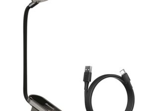 Baseus DGRAD-0G Comfort Reading Mini Clip Lamp (Dark Gray) – Portable Eye-Friendly LED Light