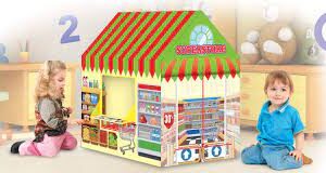 Kiddie Play Supermarket Playhouse – Kids Play Tent for Boys & Girls | Indoor/Outdoor Toy