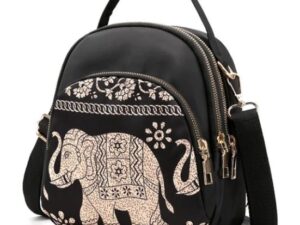 New Trendy Fashion Printing Mini Backpack | Stylish Nylon Rucksack for Women & Girls | Multilayer Crossbody & Shoulder Bag