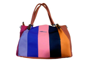 Trendy Top Handle Tote – Rainbow Design Bag for Girls