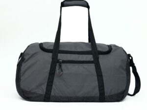 Bili Online Packable 20-Liter Duffel Bag (Grey) | Foldable Travel Bag | Lightweight & Waterproof | Gym, Sports & Short Trip Bag