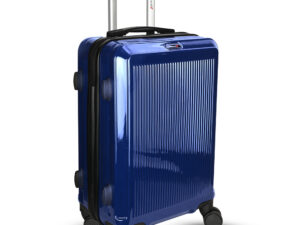 Travello 28 Inch Royal Zipper Aluminum Luggage – Dark Blue