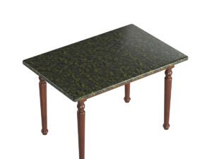 Regal Dining Table – Edessa TDH‑341‑3‑1‑20 (4‑Seater, Greenish)