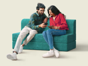 Regal Sofa Cum Bed (Semi Double) SCB-205-6-2-07 (Fabric-2135)