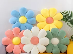 Flower Pillow Sofa Cushion – Soft & Stylish Sunflower Cushion for Home Décor