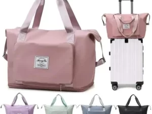 Maylisacc Travel Duffle Bag for Women | Large, Foldable & Waterproof | Pink