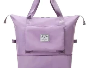 Maylisacc Travel Duffle Bag for Women | Large, Foldable & Waterproof | Pink