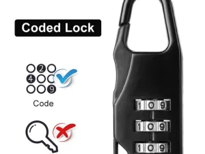 Coded Lock Bag | Luggage Travel Anti-Theft Password Security Box | Digital Code Lock | Anti-Rusting Waterproof Lock