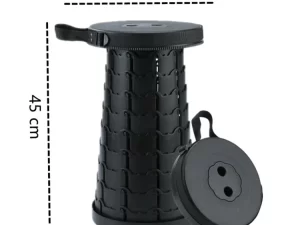 Stylish Addition - Outdoor Retractable Stool Portable Folding Camping Chair Adjustable Height Plastic Fishing Chair - Sustainable Choice