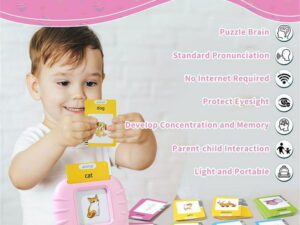 Talking Flash Cards (English) | Learning Sensory Toys | 224 Sight Words Speech Therapy Set for Kids