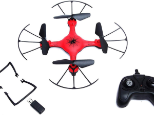 Baby Spiderman Drone | LED Lights | Easy-Control Mini Quadcopter | Kids Flying Toy