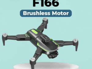 F166 Brushless Drone | 4K Dual HD Camera | Powerful Brushless Motor | Foldable Quadcopter | FPV Live Video