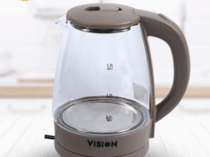 Vision Electric Kettle 1.8 Liter VIS-EK-018 (Glass) | Fast Boiling | Premium Glass Body | Safe & Convenient | Perfect for Home & Office