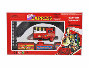 Mini Plastic Train Set – Mini Express Battery-Operated Train Set for Kids