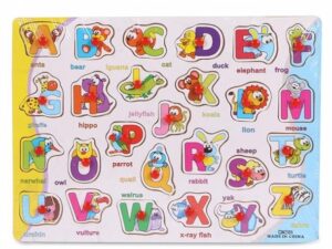 English ABCD Wooden Alphabet Puzzle Board | Early Learning Educational Toy for Kids