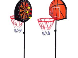 Basket Stand with Dart Board – Medium (DRNT) | 2-in-1 Fun Basketball & Dart Game Set for Kids
