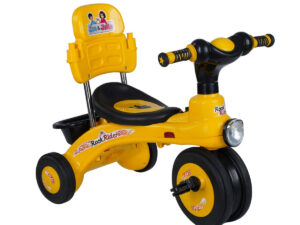 Rock Rider with Back Rest & Head Light KD – Yellow | Fun & Safe Ride-On Toy for Kids