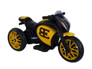 Jim & Jolly Boss Bike V-2 Knock Down – Yellow | Stylish Ride-On Toy for Kids