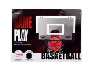Wall Mounted Basketball Backboard & Hoop Set for Kids – Black Color