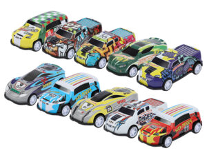 Wind-Up Racing Car Set | Multicolor 10-Piece Combo for Kids