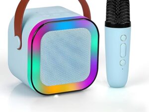 K12 Bluetooth Wireless Portable Speaker – Multi-Function Karaoke Machine | Music Player | 1 Speaker + 1 Microphone
