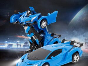 R/C Transformer Robot Car | 2-in-1 Action Toy | One-Button Transform | Cool Lights & Sounds | Perfect Gift for Kids