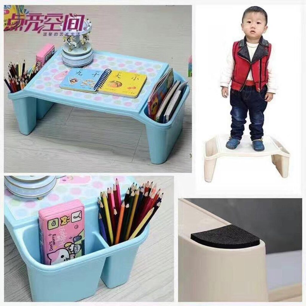 Study Material Multi Image Plastic Mini Multi-Functional Study Table for Kids – Toddlers Baby Desk ...