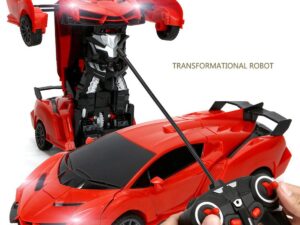 R/C Transformer Robot Car 668-2 | 2-in-1 Transforming Fun | Cool Lights & Action | Easy Remote Control | Perfect for Kids