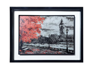 Wooden Photo Frame/Canvas – London Watch (21x17 inch) | Elegant Wall Art for Home & Office Decor