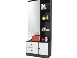 New Melamine Board Black Dressing Table With Drawers
