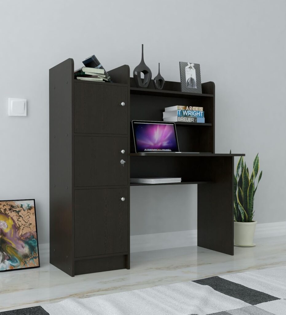 Multi Perpose Computer Table 3 Door Engineered Wood Office Table – Multi-Purpose Study Table ...