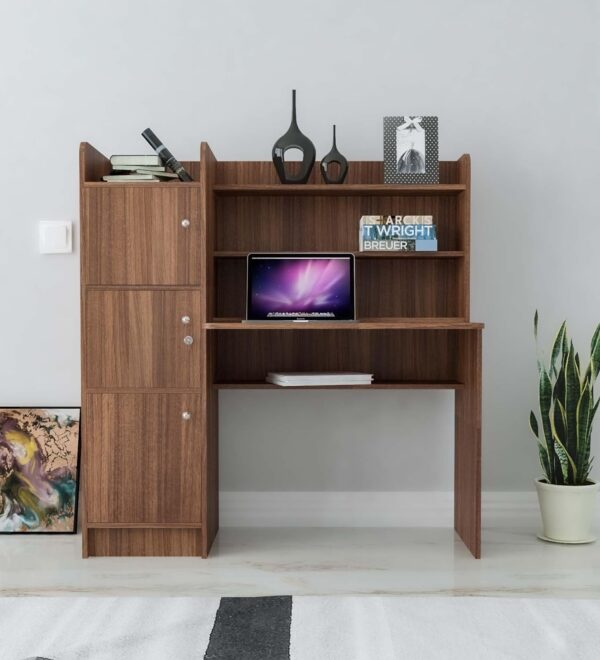 3 Door Engineered Wood Office Table – Multi-Purpose Study Table ...