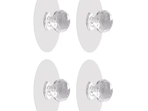 Punch-Free Crystal Drawer Handle Self-Adhesive Acrylic Transparent