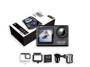 SJCAM SJ8 Dual Touch Screen Action Camera | 4K 30FPS Video | 20MP Photo | WiFi | Underwater 131FT | 2.33" Large Touch Display | Perfect for Vlogging & Adventure