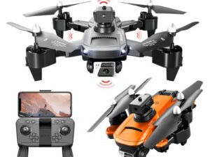 Drone 4K Dual Camera RC Quadcopter | Gesture Control | Hold Mode | 4-Side Obstacle Avoidance | Foldable Design | Double Battery | Smooth Aerial Fun