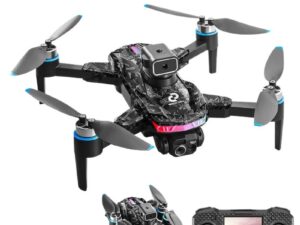 Remote Screen Display Drone | WiFi FPV 4K Dual Camera | Obstacle Avoidance | Brushless Motor | Dual Battery | Remote Control DH