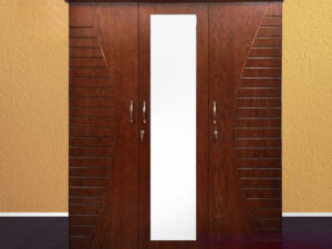 Andormahal Stylish MDF 3 Part Almirah With Mirror