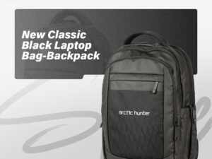 New Classic Black Laptop Bag-Backpack | Premium, Waterproof & Stylish | Perfect for Office, College & Travel