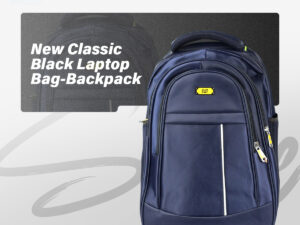 New Classic Black Laptop Bag-Backpack | Stylish, Durable & Waterproof | Perfect for Office, College & Travel