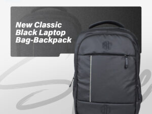 New Classic Black Laptop Bag-Backpack | Premium, Waterproof & Durable | Perfect for Office, College & Travel