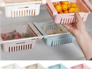 Refrigerator Drawer Plastic Storage Container Shelf – Fridge Organizer Storage Box