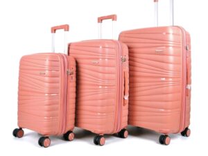 ADWARD POLO Luxury Family Size Trolley Luggage-010 (Pink) | Premium Hard Shell | 360° Spinner Wheels | Large Travel Suitcase for Men & Women