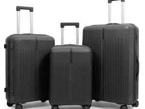 ADWARD POLO Family Size TSA Lock Travel Trolley-008 (Black)