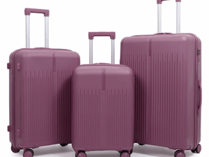 ADWARD POLO Family Size TSA Lock Travel Trolley-008 (Purple) | Premium Hard Shell | 360° Spinner Wheels | Large Travel Suitcase for Men & Women