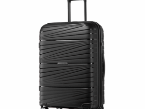 Leaves King Family Size TSA Lock Travel Trolley Luggage-2008 (Black)